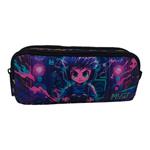 School Barrel Pencil Case Must Team Anime Boy 2 Zippers