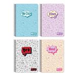 SPIRAL NOTEBOOKS 17X25CM 4SUBS 120SH MUST TEAM QUOTES