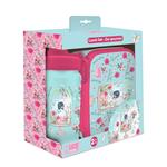 LUNCH BOX PP 800ML & WATER CANTEEN ALUMINIUM 500ML SET MUST TEAM LOVE WHISPERS