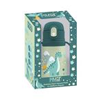 VACUUM FLASK STAINLESS STEEL 350ML WITH HANDLES & STRAW 8X17CM MUST TEAM DINO