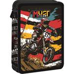 DOUBLE DECKER PENCIL CASE FILLED MUST TEAM 15X5X21CM BIKE