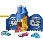 PARKING LOT WITH 1 METALLIC CAR 4COL LUNA TOYS