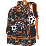 BACKPACK MUST TEAM 25X14X36CM WITH ISOTHERMAL LUNCH CASE FOOTBALL