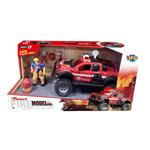 FIRE RESCUE CAR SET 36,5X14X18,5CM WITH SOUND & LIGHT LUNA