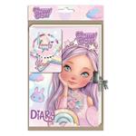 DIARY BOOK 60 SHEETS WITH BRACELET & LOCK 19.8X19.8CM GLAMMY GLOSS