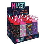 Water Canteen Must Team 500ml Plastic with Straw 4 Designs